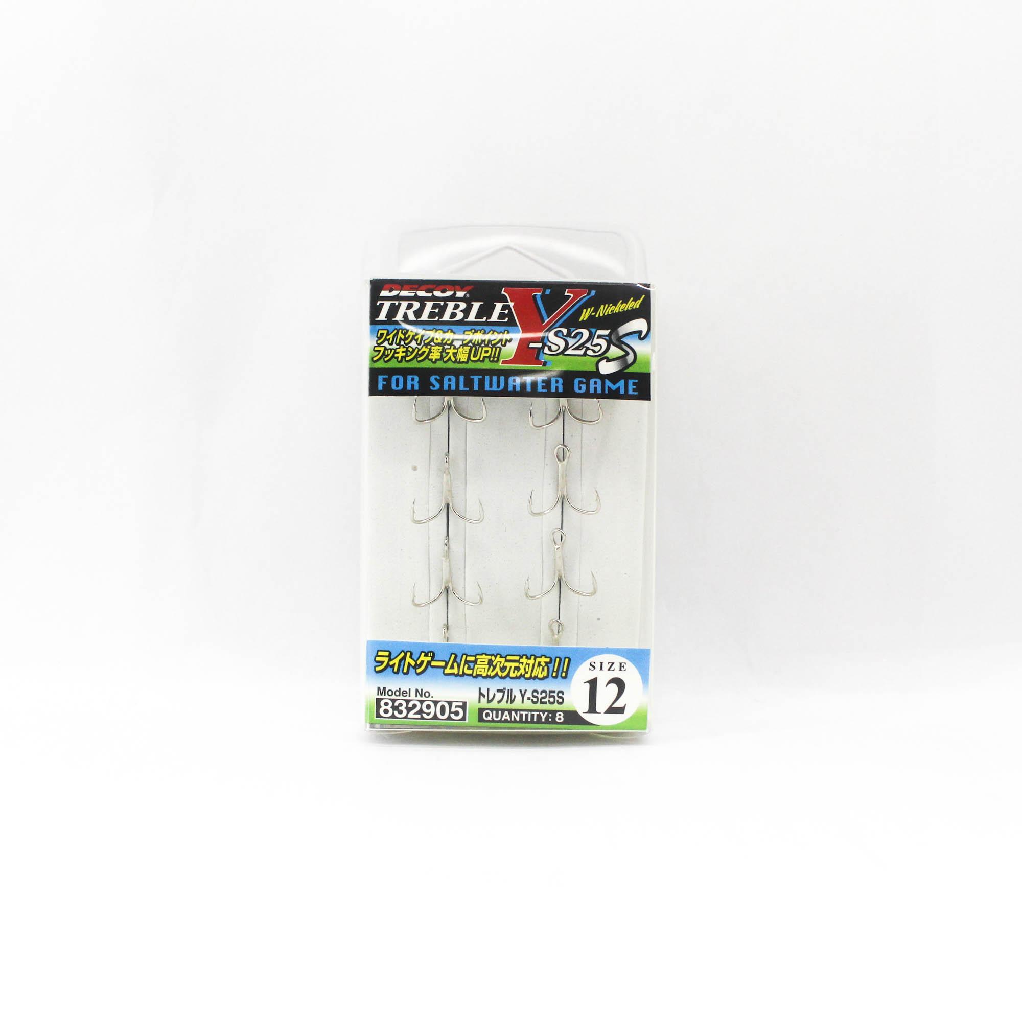 Тройной крючок Decoy Y-S25S, легкие тройные крючки для игры SW, размер 12 (2905)