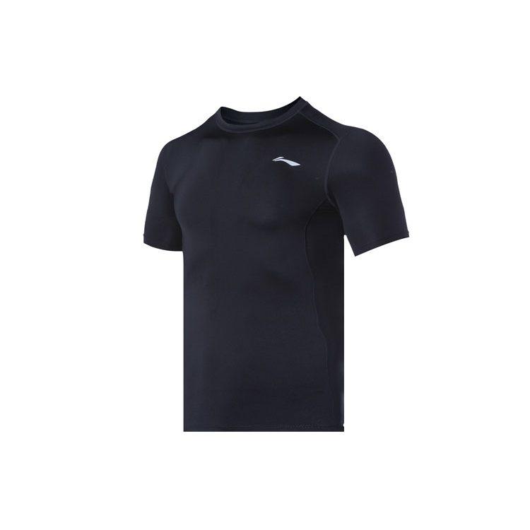 Li Ning T Shirts Men's Crew Neck Moderate Straight Fit AUDQ041-1