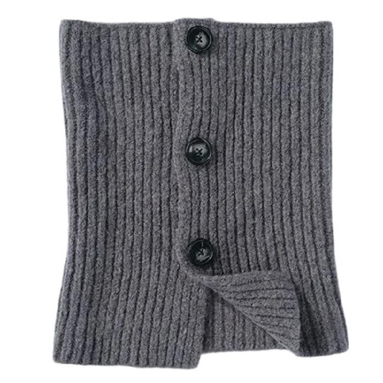 Buttoned Knitted Neck Scarf Neck Wrap for Winter Warmth Trendy Neck Gaiter Shoulder Wrap Neck Shawl for Women Travel