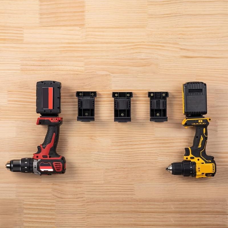 5Pcs Battery Holder Wall Mount Battery Base Bracket Suitable for Battery Storage Organization Fixing Accessories