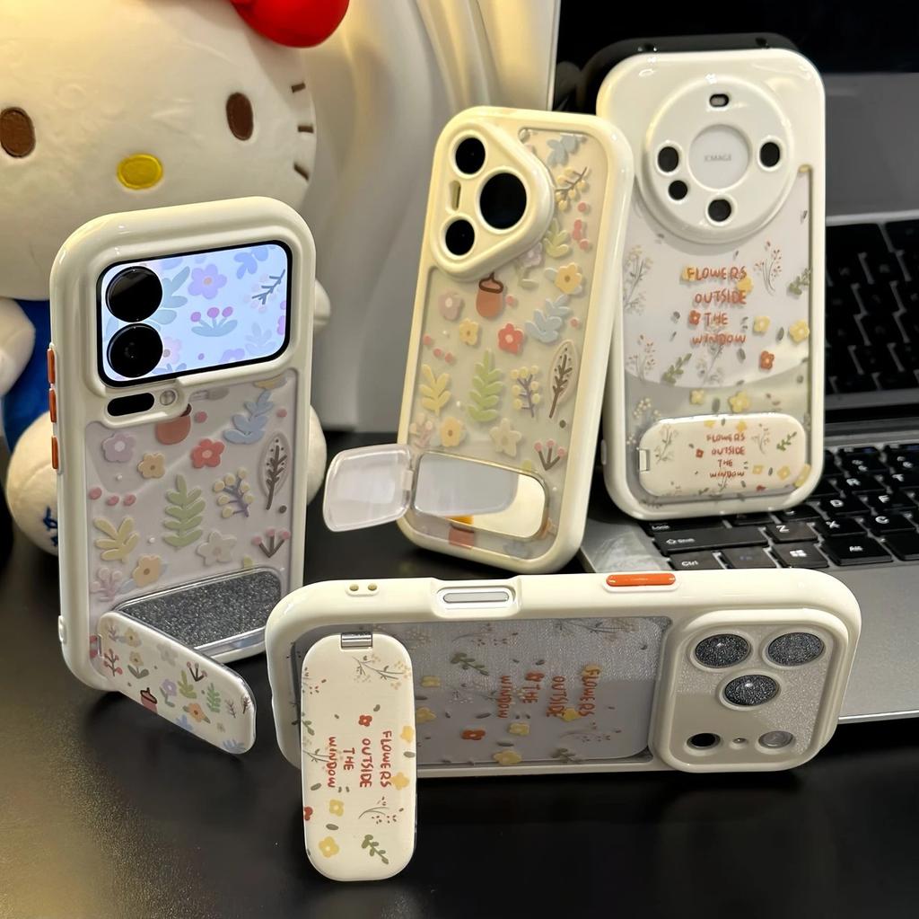 White Letter Flower for VIVOX300PRO/S30 Mobile Phone Case Redmi Note14pro/k70