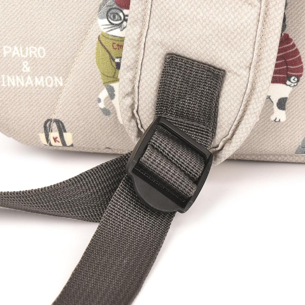 Kusguru Japan Tier-Mode Rucksack, Damen, 258532, Beige, Mittel