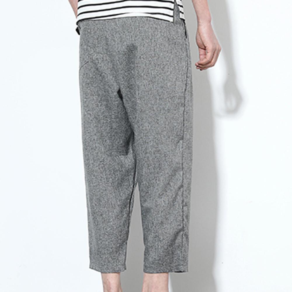 YKARITIANNA Mens Casual Soft Solid Pants Linen Nine Points Sweatpants Loose Haren Trousers YKARITIANNA Mens Casual Soft Solid Pants Linen Nine Points Sweatpants Loose Haren Trousers
