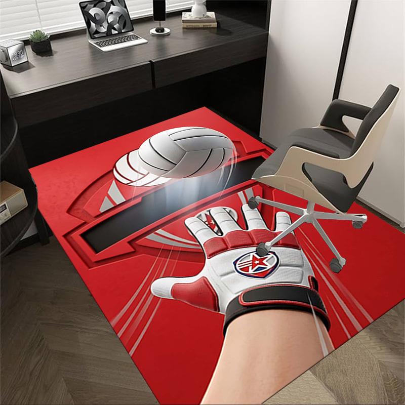

1PC Volleyball Non-Slip Floor Carpet Compatible for Office&Living Room&Bedroom&Dining room - Soft & Pattern, Vibrant Colors-H0335 60cm by 90cm