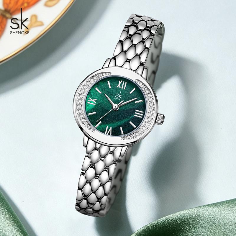 Shengke New Design Women's Quartz Watches Top Brand Ladies Wristwatches Original Female Best Elegant Gifts Clock