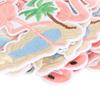 Cloth Patch Iron On Sew On Cute Flamingo Pattern Embroidered Clothing Appliques for Shirts Jackets Bag Pink 10pcs