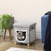 Cat Cave, Cat House, incl. Play Ball, Washable Cushion, 35.5 cm x 35.5 cm x 42.5 cm