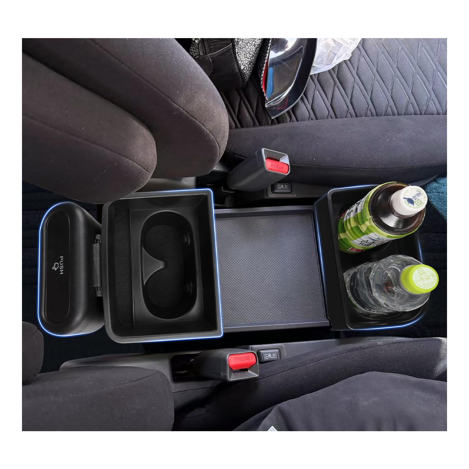 

BSTW Delica Custom Drink Holder with Trash Easy Delica D5 Custom Parts D5 Can, Multi-Functional, Installation,