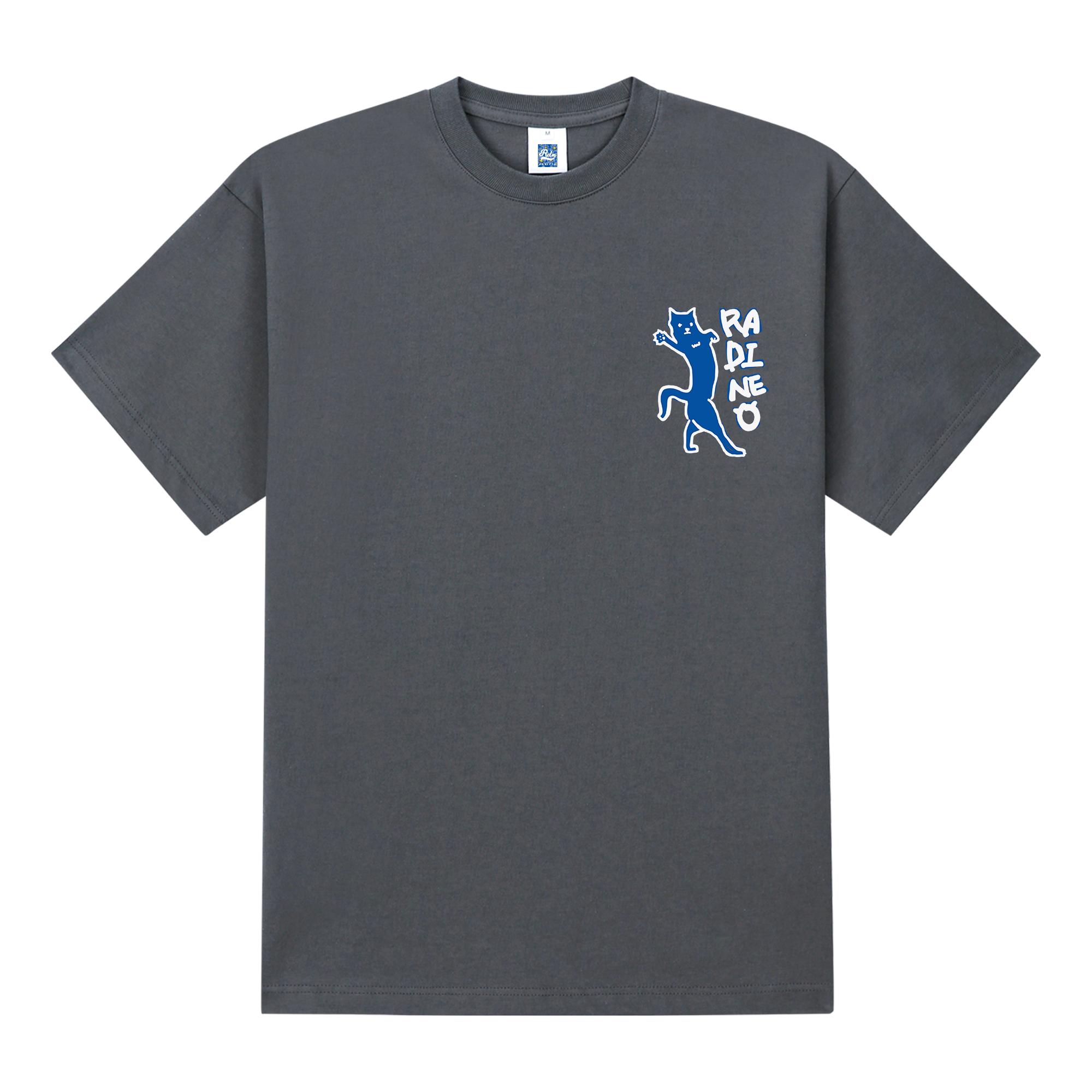 Radineo Meow Short Sleeve T-Shirt Gray L