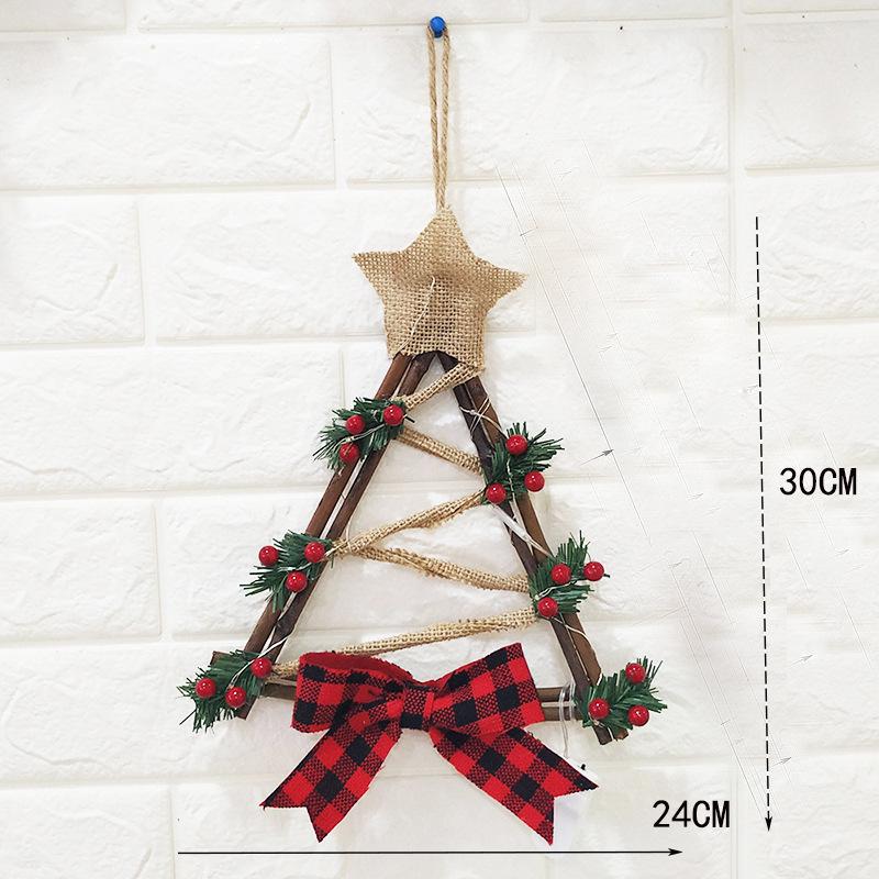 Couronne de Noël à LED: Ornement de Décoration d'Intérieur pour Mur ou Porte