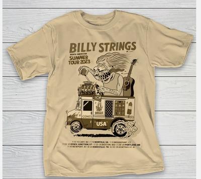 Billy Strings Collezione Tour 2023 Album Dalla S alla 4XL T-shirt Sabbia
