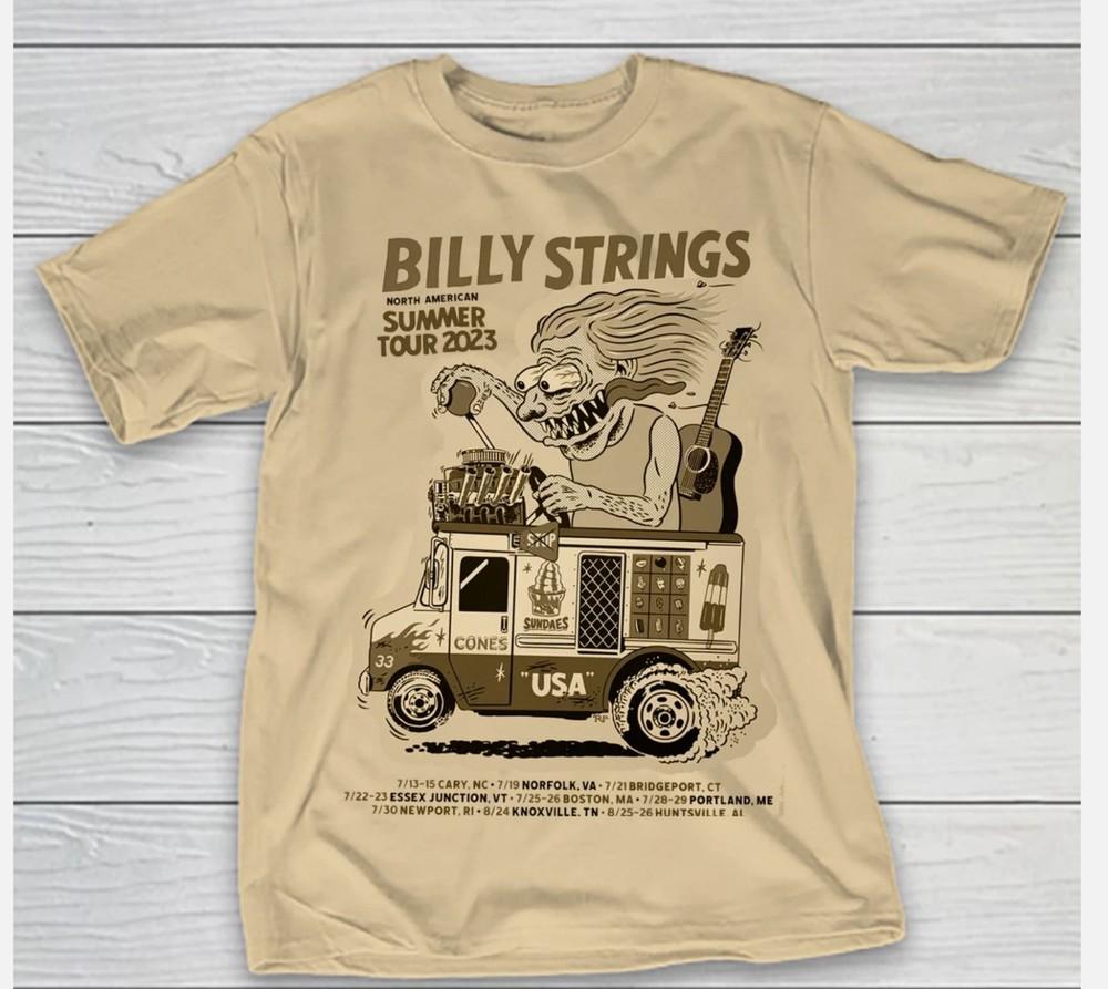 

Billy Strings 2023 Tour Collection Album S to 4XL Sand T-shirt 3XL