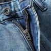 Men's Denim Shorts Vintage Style Washed Straight Fit Denim Shorts Summer Hot Trendy Korean Casual Pants for Men Short Pants
