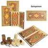 Brangdy Wooden Portable Folding Chess & Backgammon Set