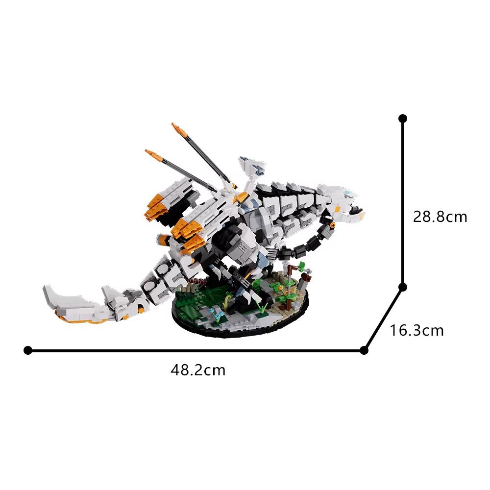Jaki Horizon Thunder Fang Educational Building Toy Desktop Ornament Tall Brick Building Blocks Kids And Adult Holiday Gifts