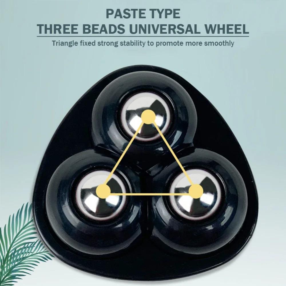1-8pcs Paste Universal Wheel No Noise Self Adhesive Universal Pulley Rotating Wheels for Trash Can Bottom Kitchen Small Appliances