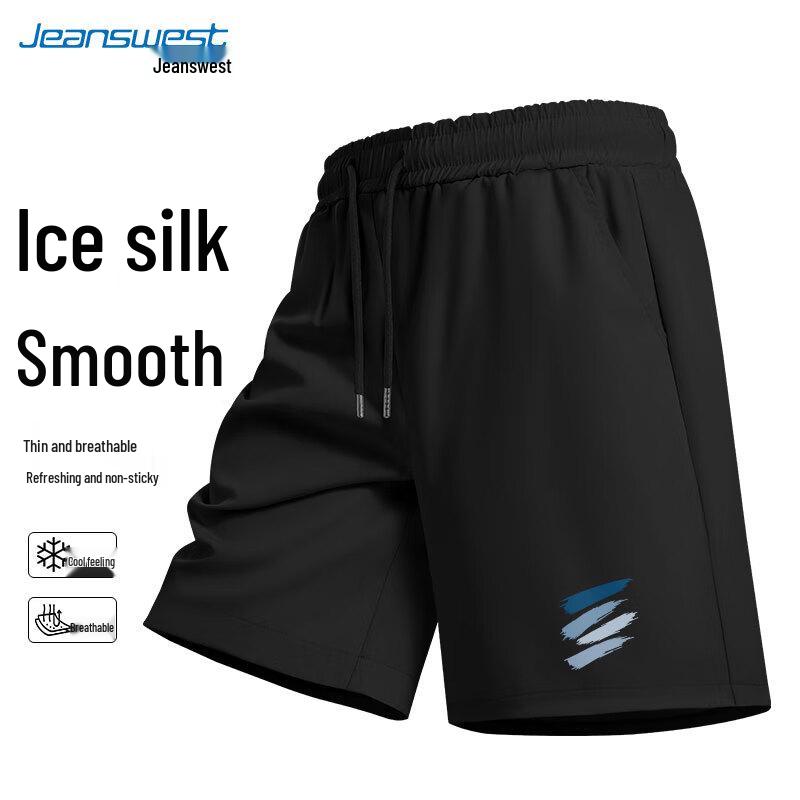 Men s Ice Silk Quick-Dry Sports Shorts L
