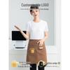 Chef Canvas Waterproof Half-Body Apron for Restaurants & Cafes
