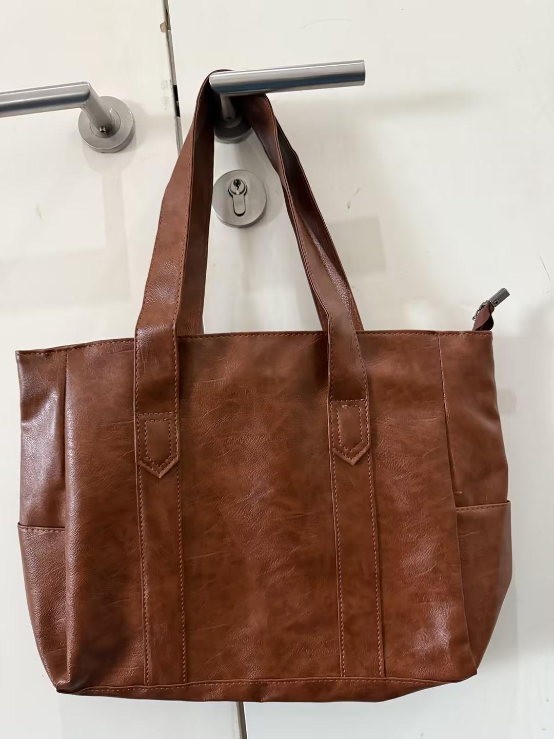 

Large bag women s new Korean version large-capacity versatile tote bag handbag soft leather women s bag leather bag shoulder bag