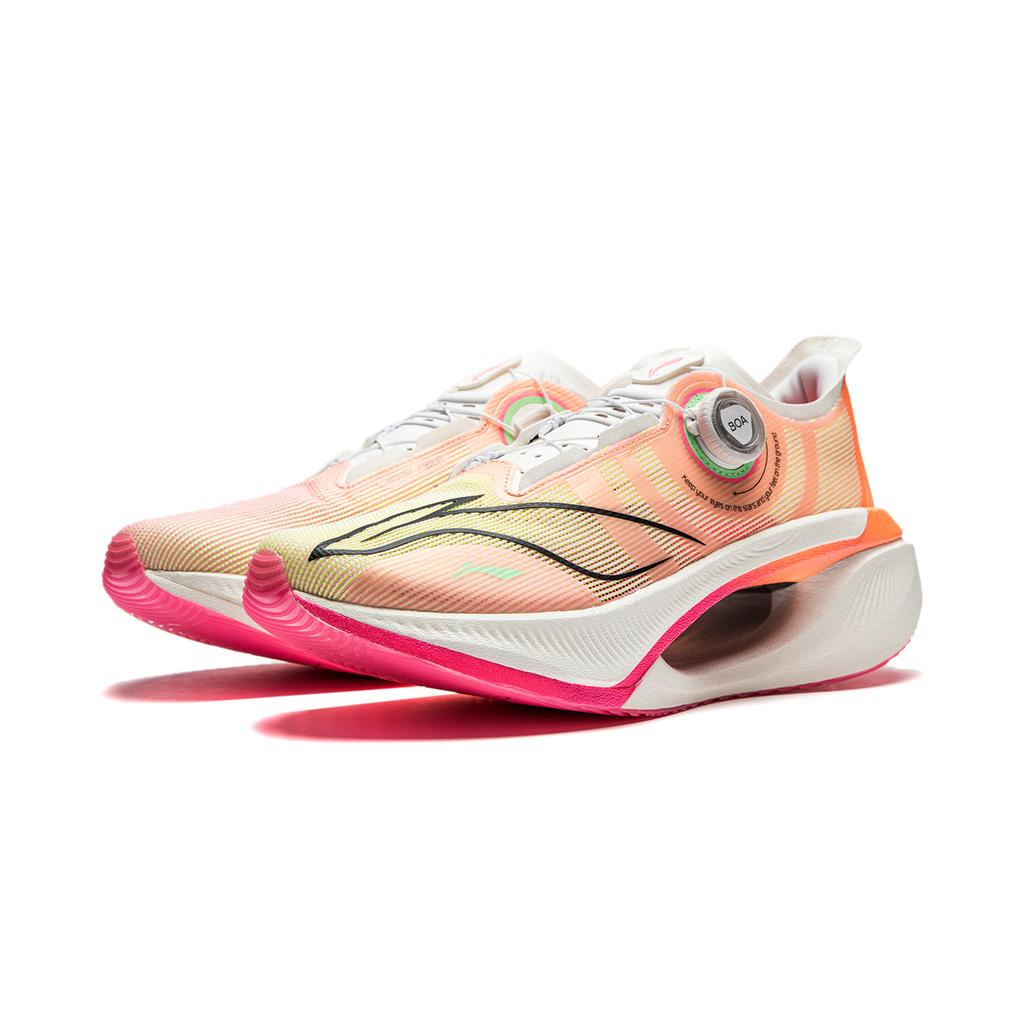 Li Ning Absolute Shadow 2.0 Dopamine Equipped With Dual Technology Unisex Running Shoes Fluorescent-Lotus-Pink ARRU001-5