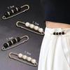 Women New Cute Imitation Pearl Rhinestone Brooch Anti-lighting Skirt Waist Pin Fashion Jewelry Accessories Gifts