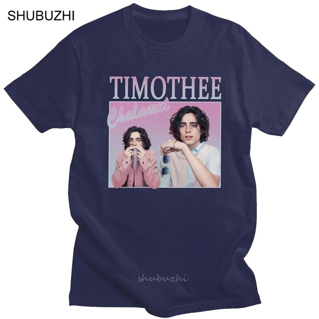 Timothee Chalamet T Shirt for Unisex Pure Cotton Awesome Tshirt Oneck Short Sleeves Vintage 90s Aesthetic TV Tee Top Apparel Gift