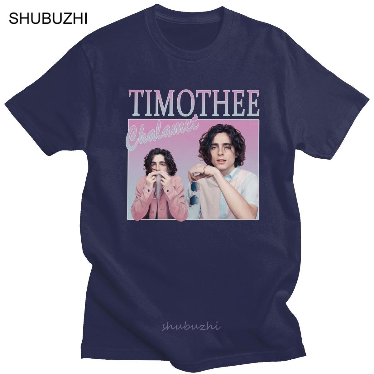 

Timothee Chalamet T Shirt for Men Pure Cotton Awesome Tshirt Oneck Short Sleeves Vintage 90s Aesthetic TV Tee Top Apparel Gift 4XL