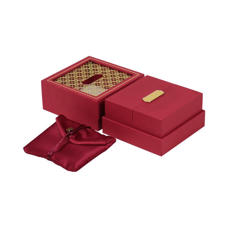 Heritage Series Gold Tassel Jewelry Box for Bracelets, Necklaces, and Jade Pendants