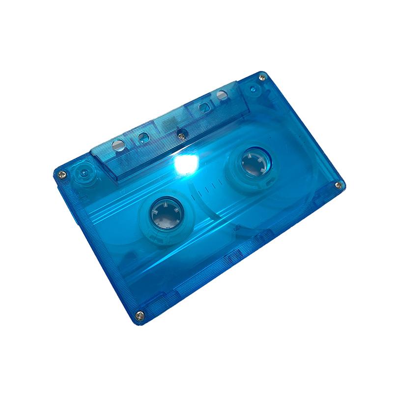 

1 шт. Прозрачная коробка для хранения кассет с аудиомагнитной записью, пылезащитный чехол для кассеты синий