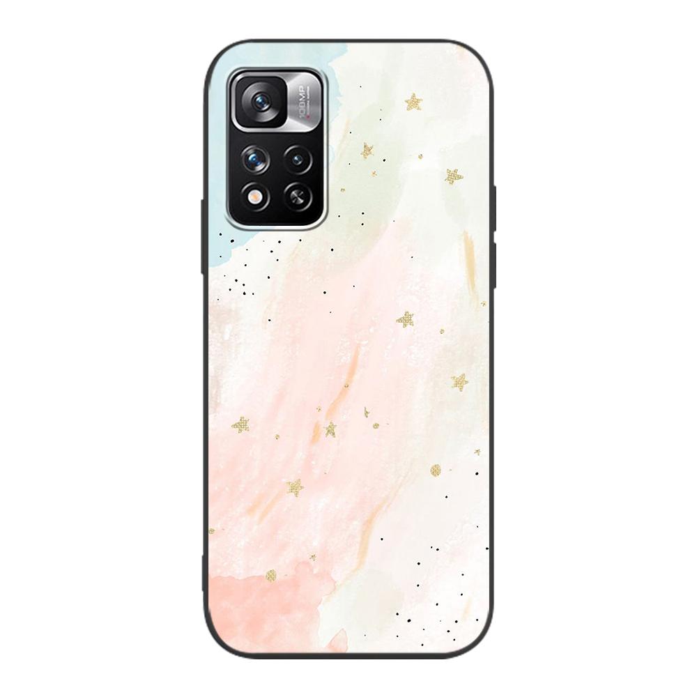 Trendy Abstrakte Hintergrund Fall für Xiaomi Redmi Hinweis 10 9S 11 9 8 11E Pro K40 Silikon Schwarz Telefon Abdeckung 9C 9A 8T 7 7A 10C 9i