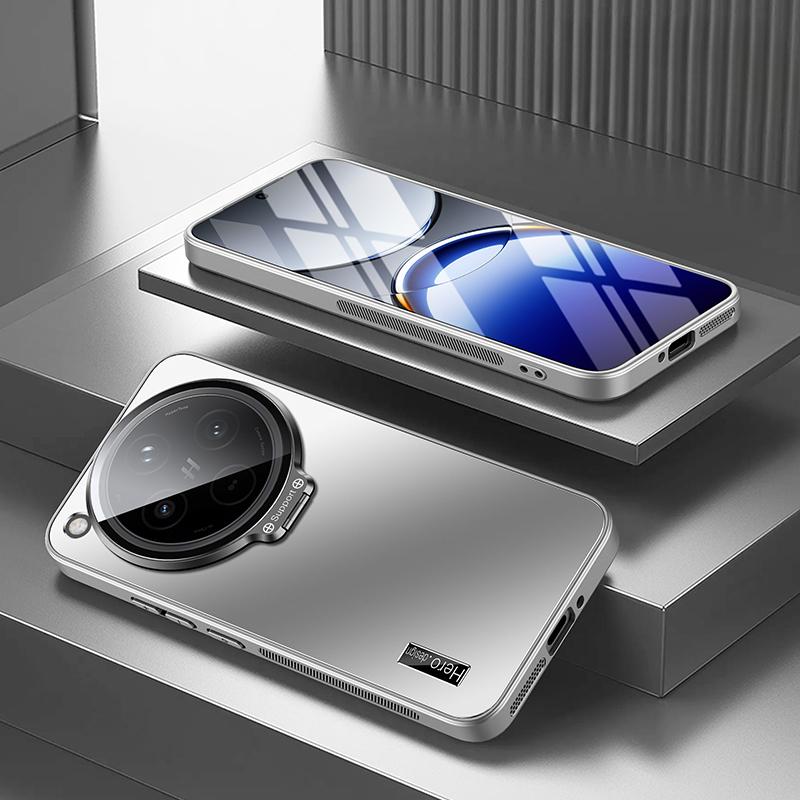 Metal Camera Lens Holder Case for OPPO Find X8 Pro X7 Ultra X6Pro Shockproof Matte  Invisible Stand Back Cover Invisible Bracket Shell