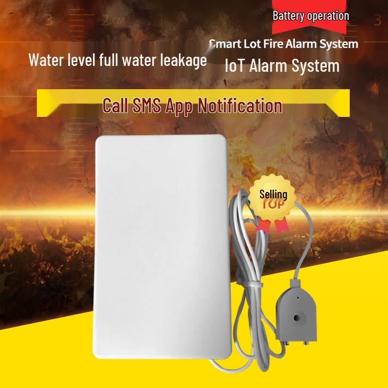 Battery-Operated Water Level Alarm with Mobile App Alerts and Immersion Detection No