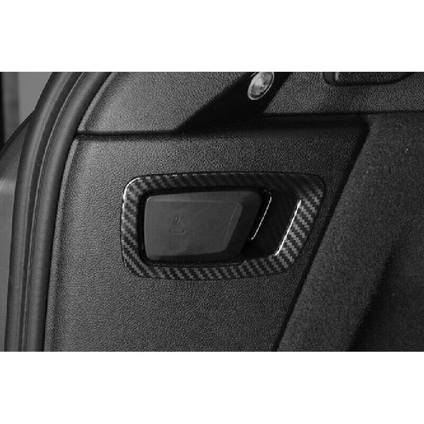For BMW X3 G01 X4 2018- ABS Carbon Fiber Rear Door Button Adjust Frame Decor
