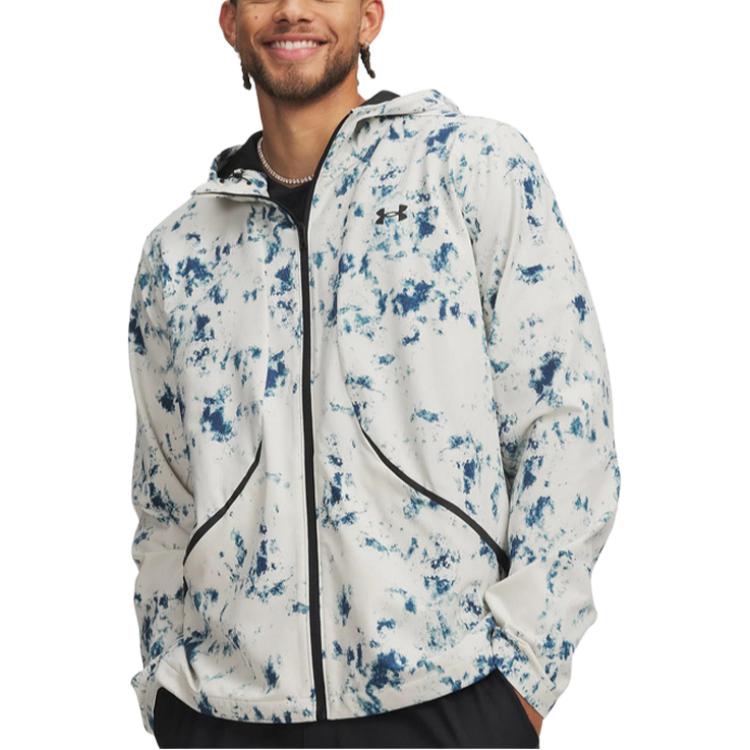 

Under Armour Мужская куртка с капюшоном на молнии с длинным рукавом, тканая 6014622-110 L