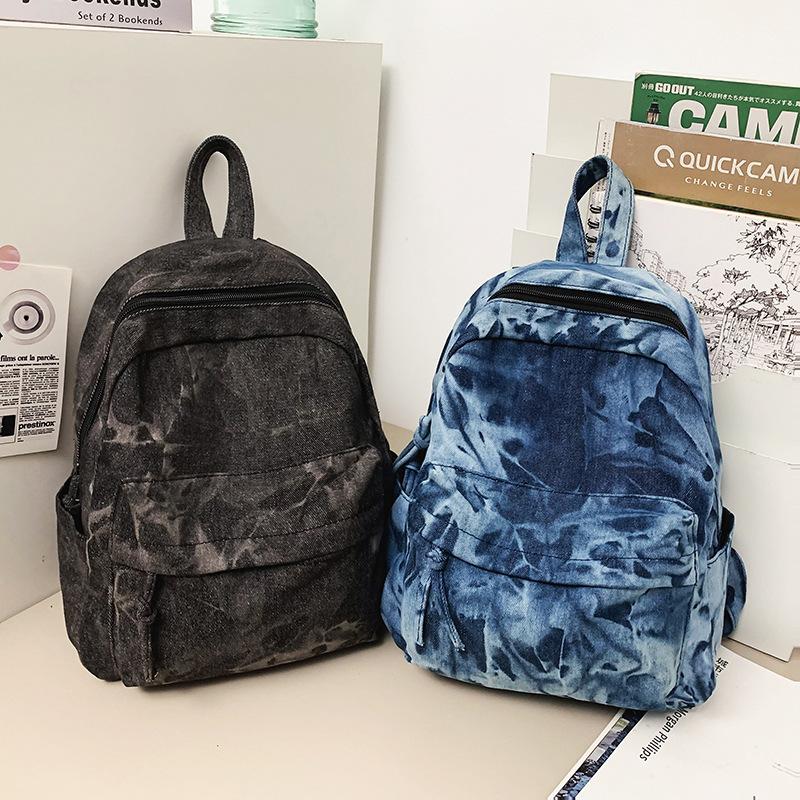 Schoolbag Retro Hong Kong Style Backpack Girls Trendy Brand Small Lightweight Waterproof Casual Small Backpack Niche Simple Student School Bag