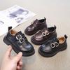 Girls Shoes Children Princess Small Leather Shoes 2025 New Spring and Autumn British Girls Black College Single Shoes Loafer