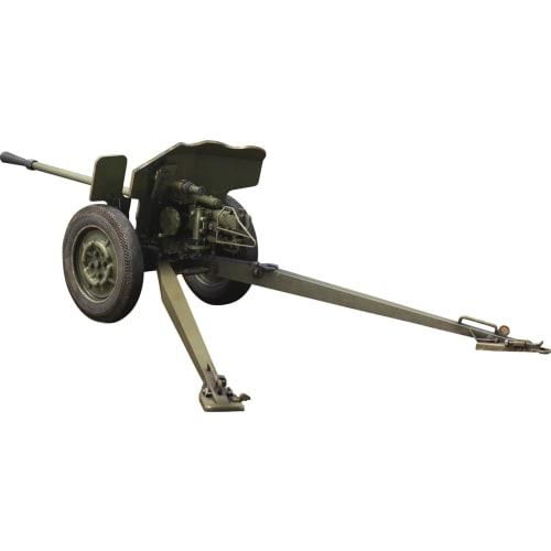 Dynamo Models 1/35 French Hotchkiss 25mm S.A. 34 Type 2 Anti-Tank Gun Premium Edition Plastic Model DYN35DM002P