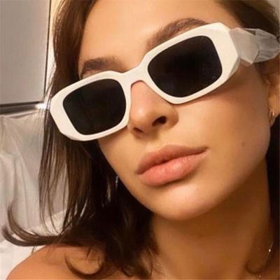 Trendy Rectangle Sunglasses For Women  Fashion Retro Sunglasses Square Frame Sun Glasses Uv400 Protection Eyewear
