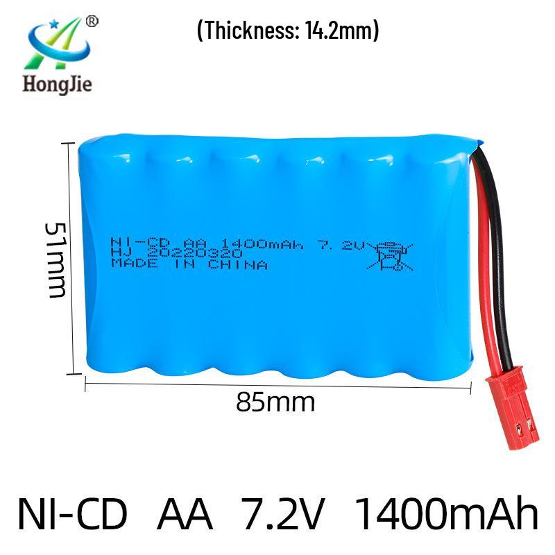 7.2V 1400mAh NiCd AA Rechargeable Battery Pack for RC Cars