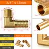 1 Stück Messing-Winkelverbinder 6-19mm Schlauchtülle auf 1/8-1/2' Pagodenfitting Korrosionsbeständig für Kraftstoff-Luft-Wasser-Transferrohr