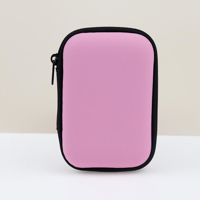 Eva Storage Bag for Earphones, CCD Camera, and Data Cable - Compact PU Zipper Design