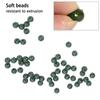 100PCS Silicone Fishing Rig Beads 8mm Diameter Fishing Shock Beads  For Carp Fishing
