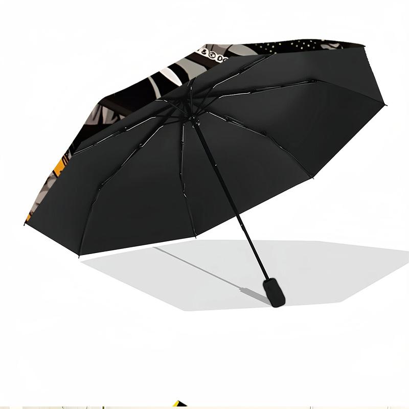 Superheroes Print Automatic Open Close Umbrella, Portable Foldable Umbrella, for Outdoor Commute Camping Trip, Ideal Birthday Gift
