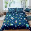 3D Robot Doona Quilt Duvet Cover Pillowcase Set Single Double Queen King Bedding