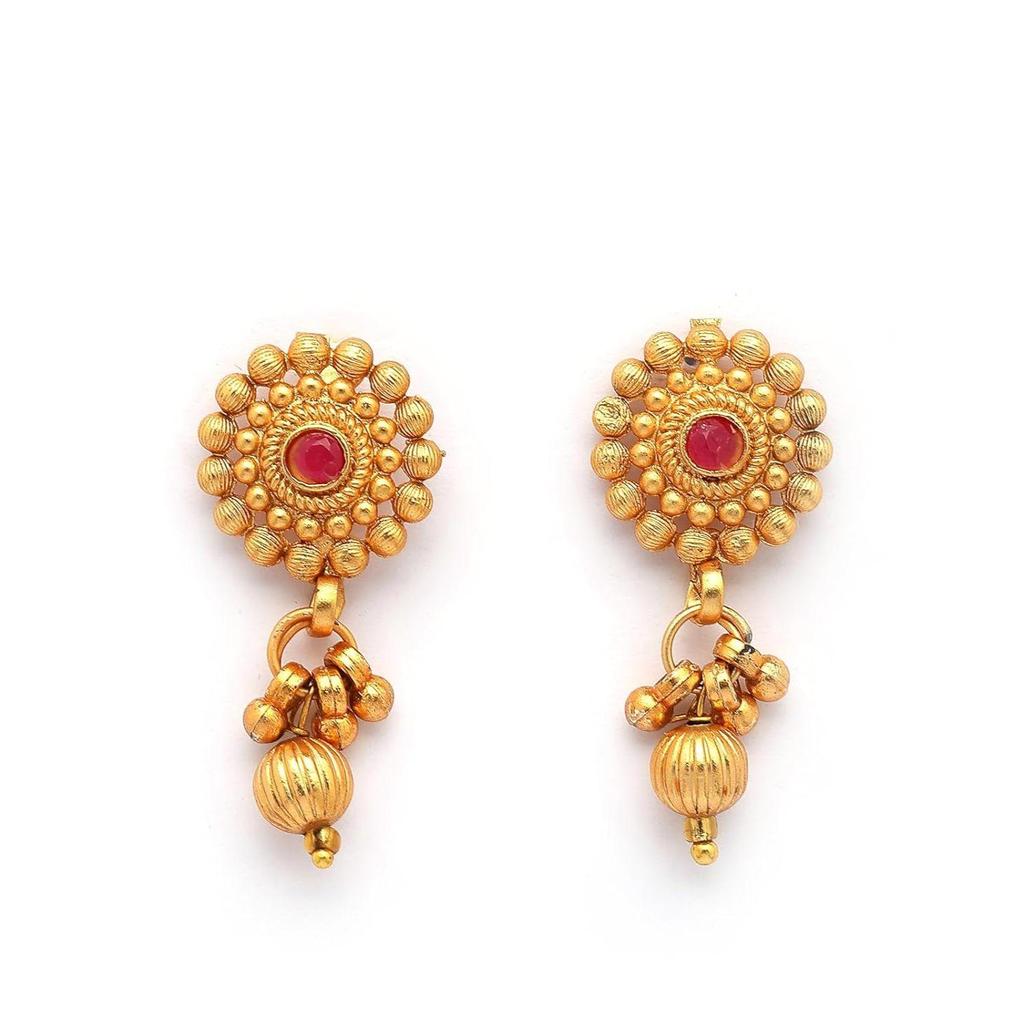 Classic Choker Necklace with Drop Earring Jewellery Set For Women & Girls|Suited for All Festive Occasions