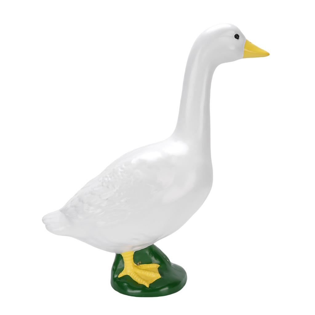 Large White Goose Resins Garden Decor, Goose Garden Statues, Large Size White Goose Sculpture Ornament for Outdoor Pool Yard Decor, Room