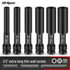 Extended Thin-Walled Hex Deep Impact Socket 8mm for Electric Wrench