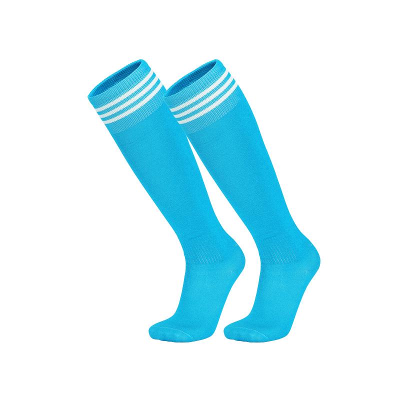 Striped Thigh-High Football Socks for Children & Adults - Lightweight, Professional Sports Socks