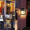 Motion Sensor Solar Tungsten Night Lamp Intelligent Wall Lamp 3 Lighting Modes Waterproof Courtyard Garden Decoration Lantern