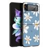 Cartoon Print Phone Case for Samsung Galaxy Z Flip 3 4 5 Folding Mobile Shell For Samsung Z Flip3 Flip4 Flip5 PC Hard Cover
